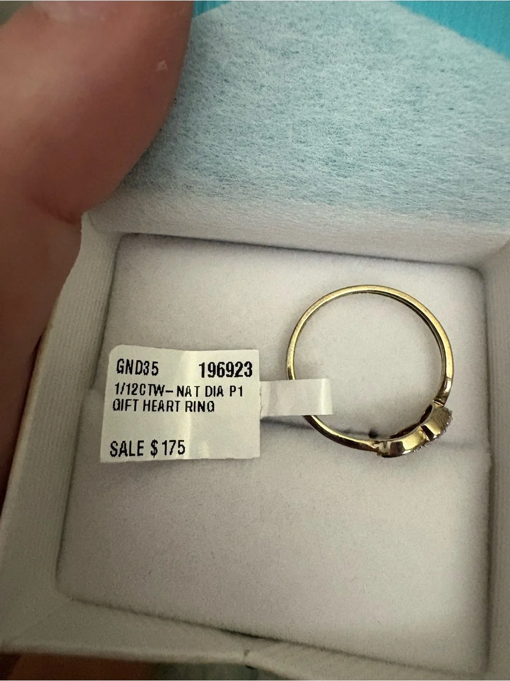 Diamond Ring - Gold over Sterling 925